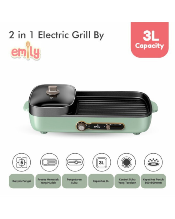 EMILY EHP-11201 ELECTRIC GRILLER 2IN1 3L